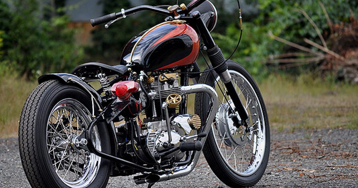 An underwater welder built this Triumph Tiger bobber | Bike EXIF