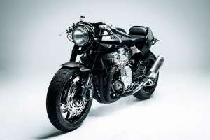A textbook modern-day cafe racer: Honda CB750 by Rebellion Motorworks of Spain.