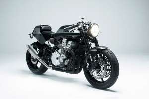 A textbook modern-day cafe racer: Honda CB750 by Rebellion Motorworks of Spain.