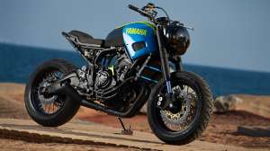 Neon Dream: This custom Yamaha XSR700 is a Retina-Searing Treat.