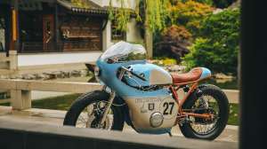 It was a long, hard road for Anthony Scott to build this Honda CB550 cafe racer racer, but the result is extraordinary.
