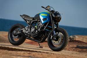 Neon Dream: This custom Yamaha XSR700 is a Retina-Searing Treat.