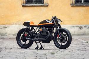 Moto Guzzi V65 cafe racer by Ventus Garage of Poland.