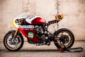 A Triumph Legend TT cafe racer  with an endurance vibe from XTR Pepo