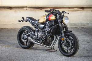 Fresh out the Macco Motors workshop in Spanish city of Málaga, Spain—a beautifully revamped Yamaha XSR700.