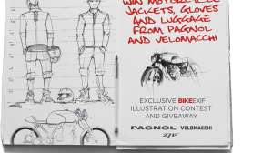 Win motorcycle jackets and backpacks for Pagnol and Velomacchi