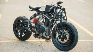 This custom Buell Blast was built inside a tiny apartment