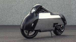 Custom Vectrix electric scooter by Shiny Hammer