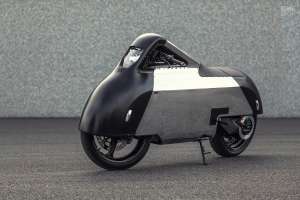 Custom Vectrix electric scooter by Shiny Hammer