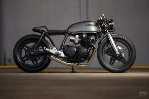 A Honda CB750 cafe racer from Caffeine Custom of Brazil