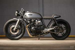 A Honda CB750 cafe racer from Caffeine Custom of Brazil