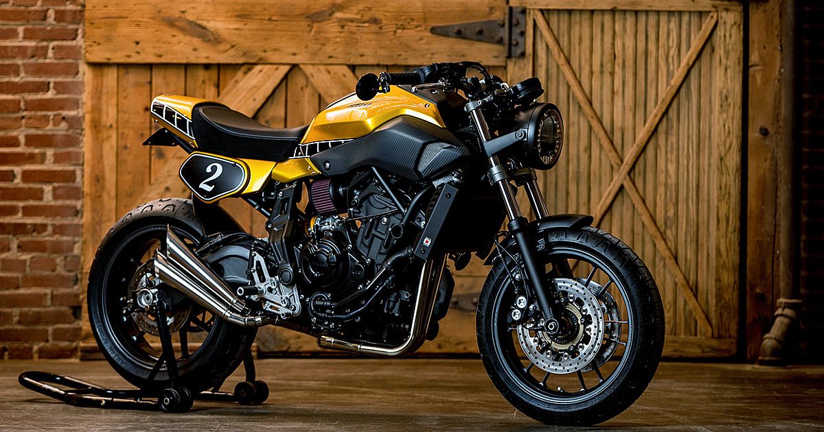 Solid Gold: Greg Hageman restyles the Yamaha MT-07 | Bike EXIF