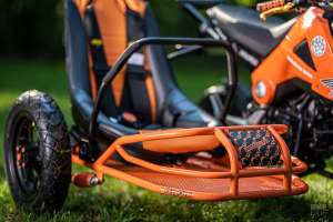 Custom Honda Grom with sidecar by Industrial Moto