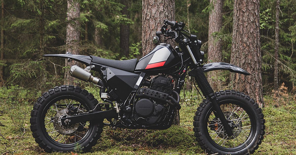 Black Magic: A stealthy Honda NX650 from the Baltics | Bike EXIF