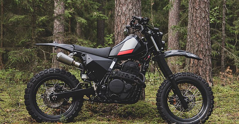 Black Magic: A stealthy Honda NX650 from the Baltics | Bike EXIF