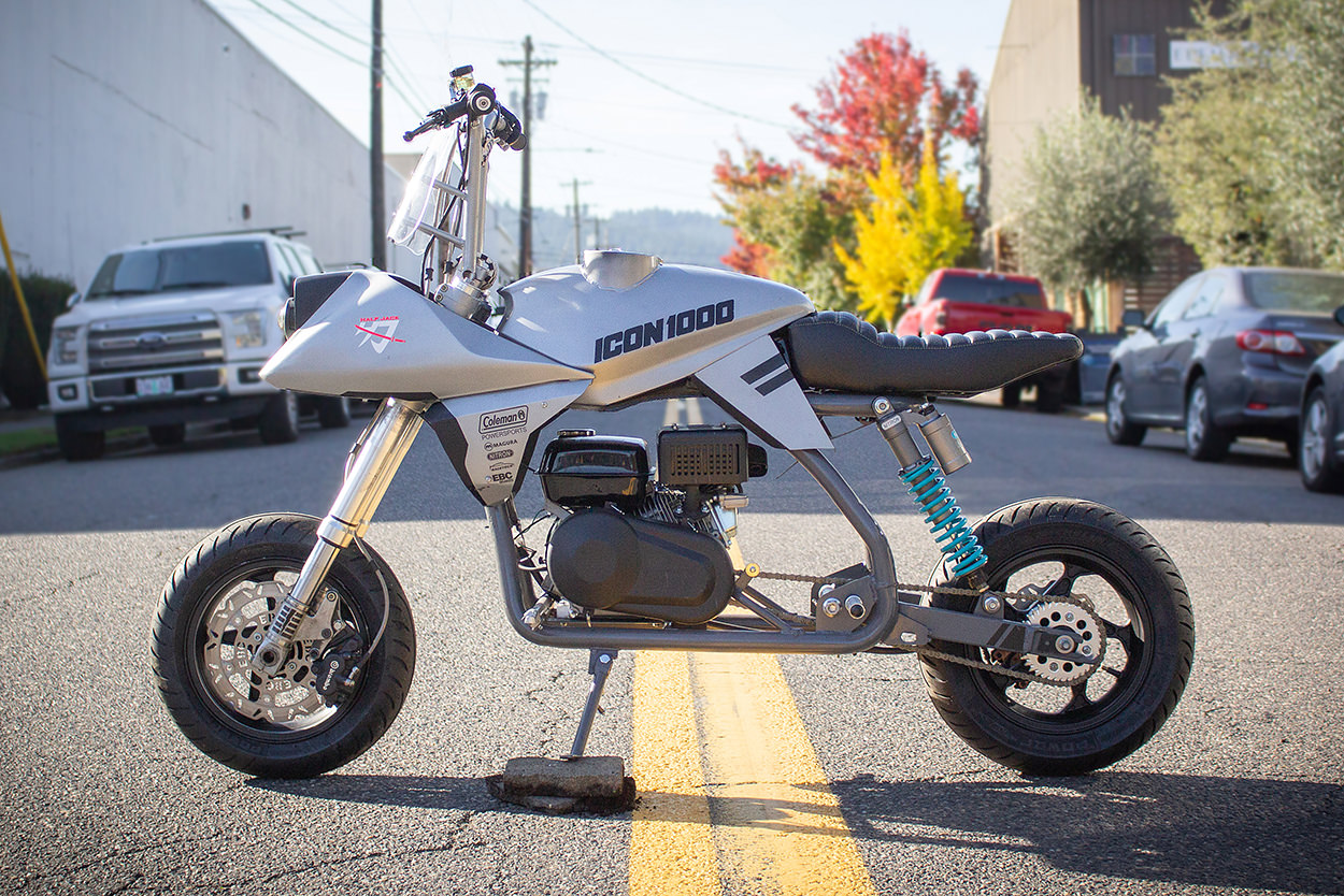 Cheap thrills: Racing custom Coleman mini bikes with Icon