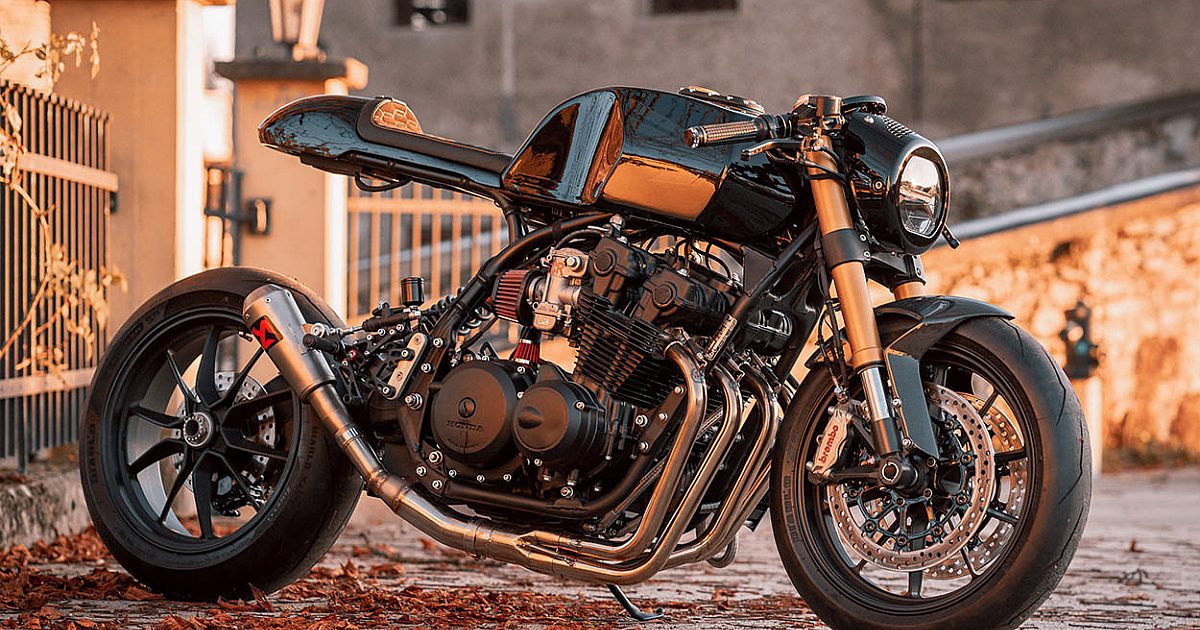 Black Swan: A hot-rodded Honda CB900 with Ducati parts | Bike EXIF