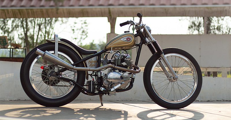 Mini-chop: A solid gold Kawasaki W175 from West Java | Bike EXIF