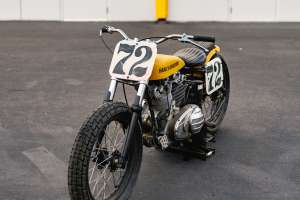 Vintage Harley flat tracker by Paul Hartman