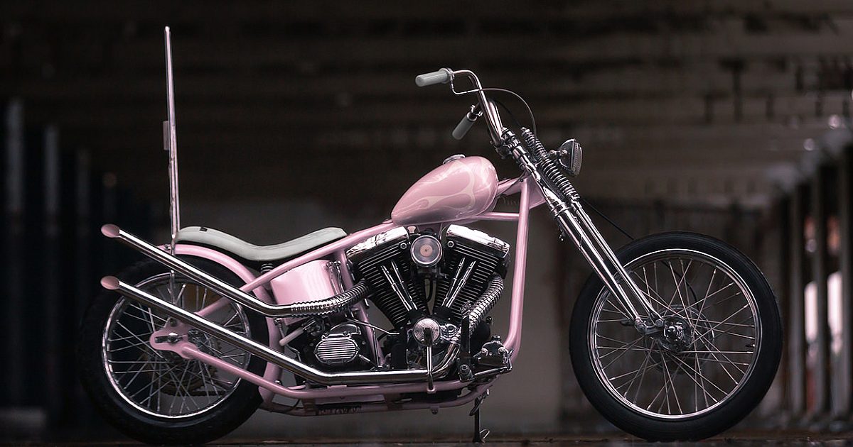 Pretty in Pink: Prism Supply's 1995 Harley Softail chopper | Bike EXIF