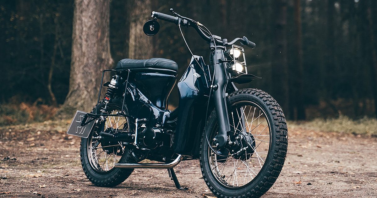 ホンダ SUPER CUB CUSTOM Lil' Shredder: A Honda Super Cub scrambler from the UK | Bike EXIF