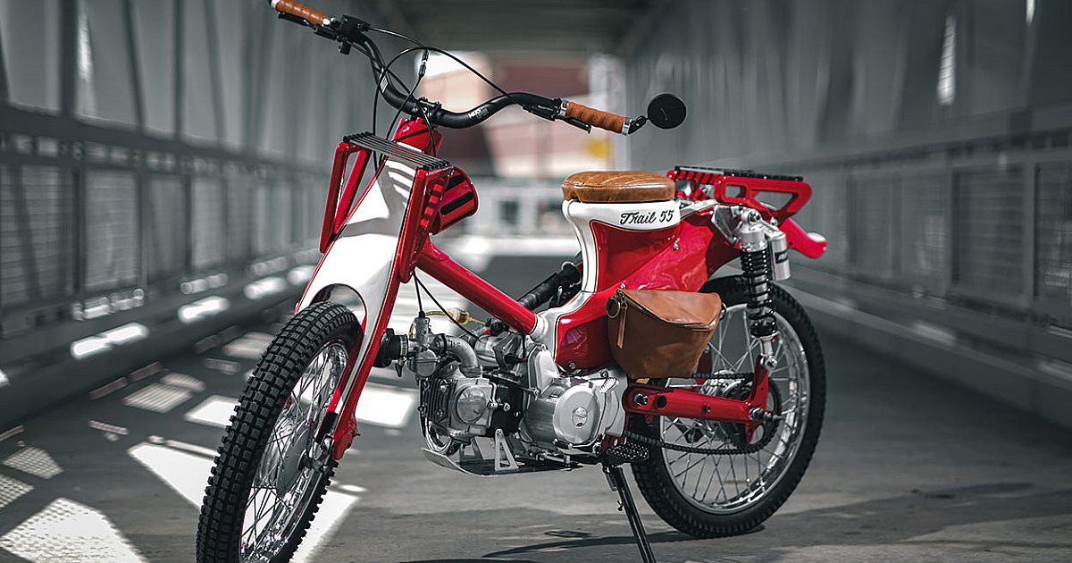 Lil' Red Sled: A custom Honda Trail Cub from Colorado | Bike EXIF