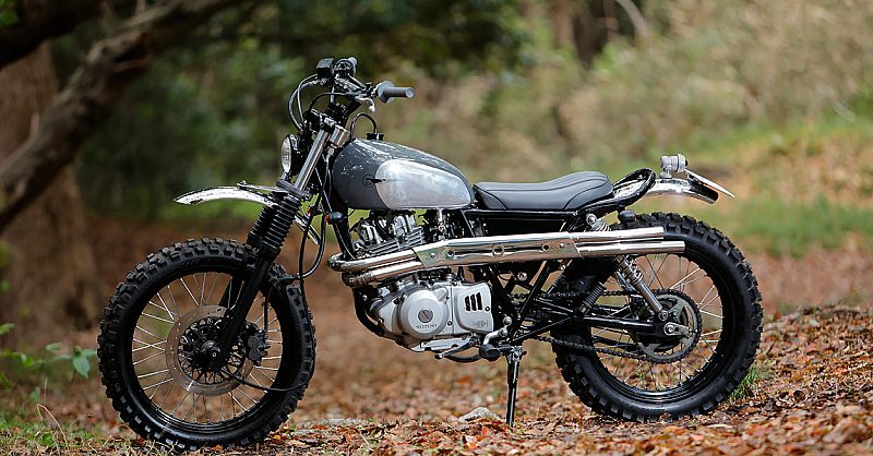 Just the Basics: Heiwa's custom Suzuki TU250 Grasstracker | Bike EXIF