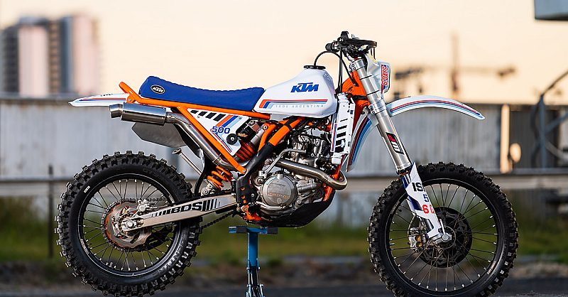 Vinduro: A retro take on the KTM 500 EXC Six Days | Bike EXIF