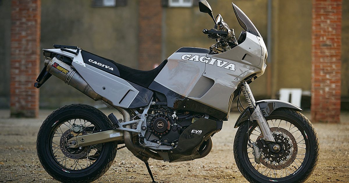 Lucky Explorer: A Cagiva Elefant with a Ducati 1098 engine | Bike EXIF