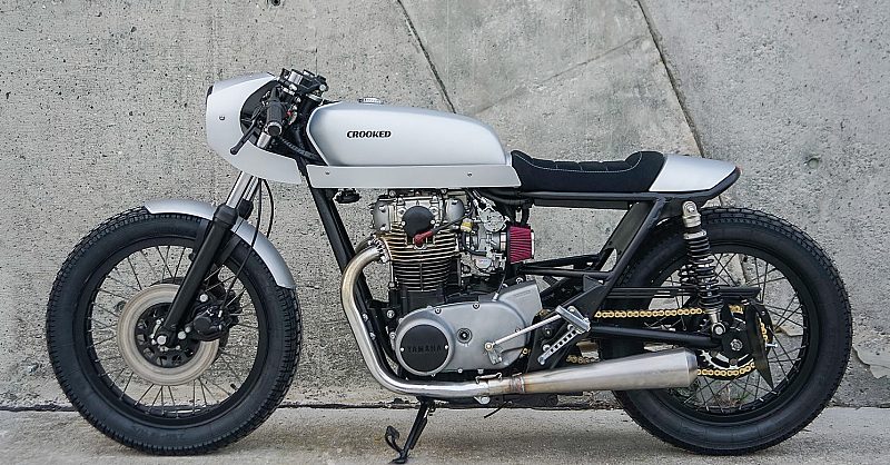 Silver Arrow: Crooked's svelte Yamaha XS650 café racer | Bike EXIF