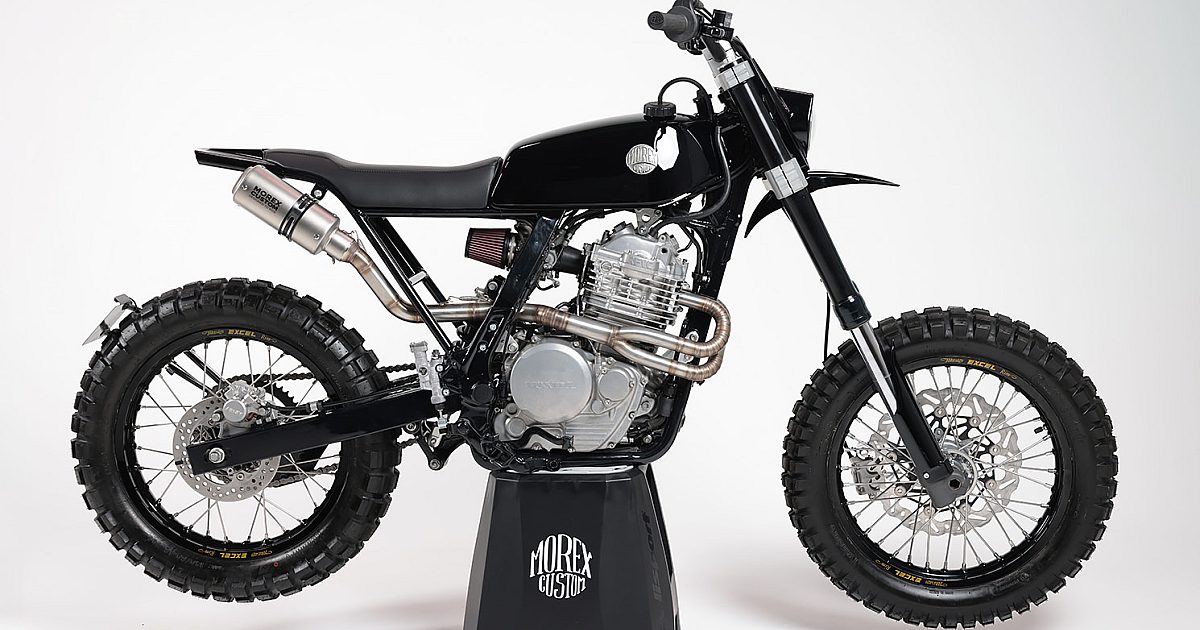Stealth operative: A Honda Dominator scrambler from France | Bike EXIF