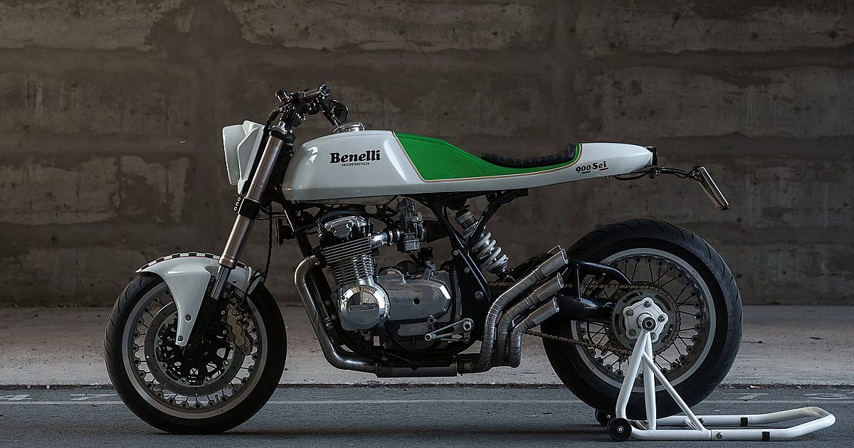 Six-cylinder symphony: A Benelli Sei café racer from Portugal | Bike…