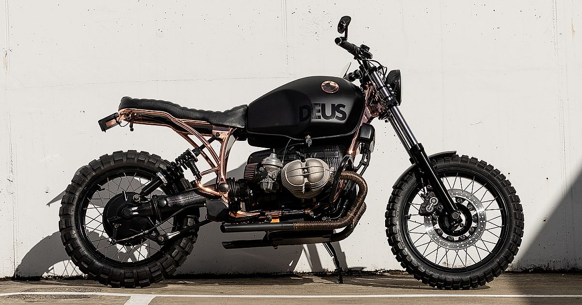 Copperhead: A brooding BMW R100R scrambler by Deus | Bike EXIF