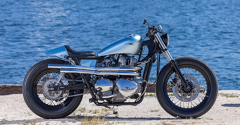 Ocean Breeze: A custom Triumph Bonneville T100 by Heiwa MC | Bike EXIF