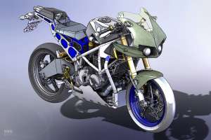 Turbocharged Honda CB400F by Rick Denoon
