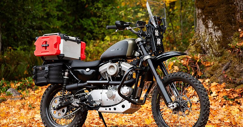 The ADVXL: Biltwell's Harley Sportster adventure bike | Bike EXIF