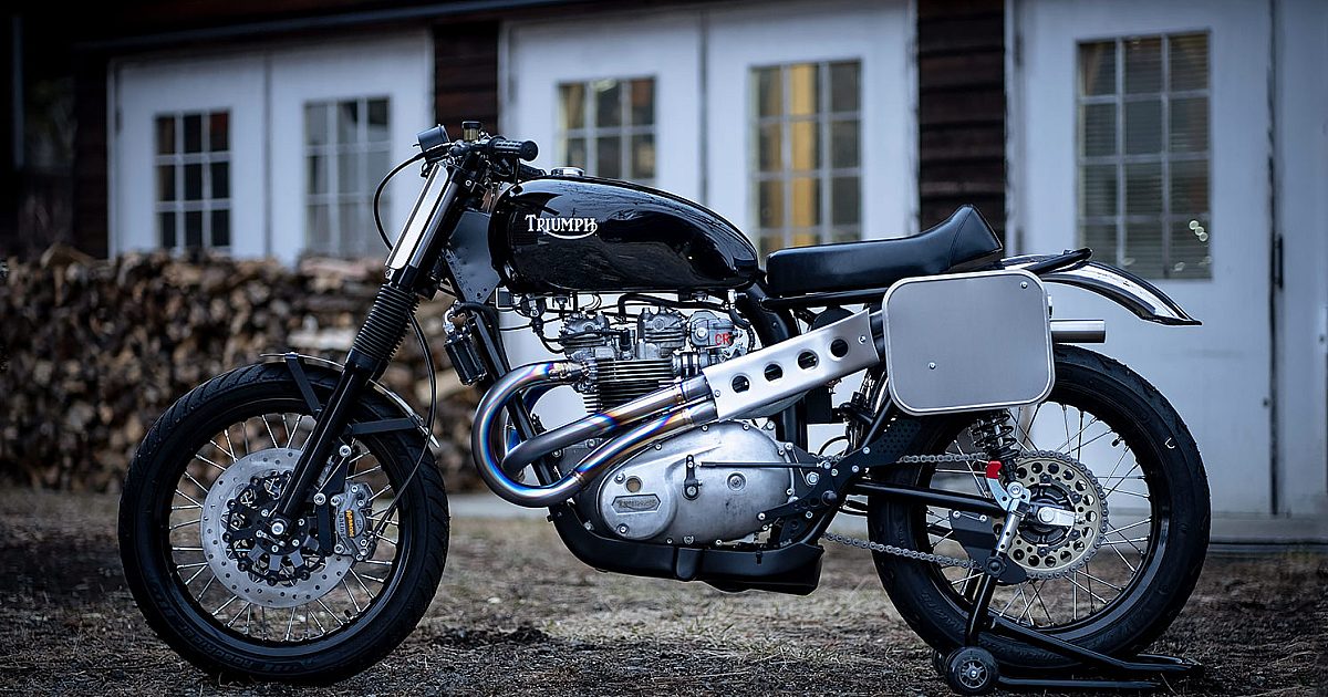 ☆早い者勝ち☆　珍品　TRIUMPH ST 改造して新機能満載のST Race spec: A Triumph T140 track bike inspired by Steve McQueen's TR6…