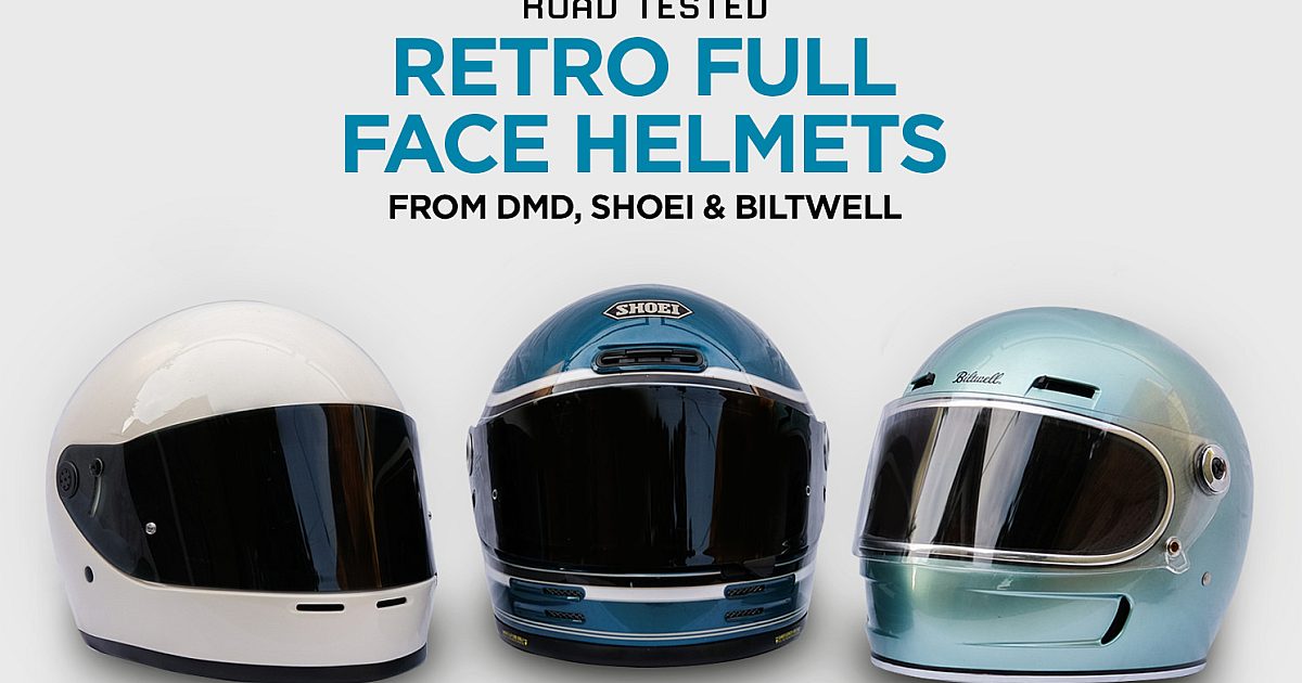 Best Retro Full Face Helmets: DMD, Shoei and Biltwell Best Retro Full Face Helmets: DMD, Shoei and Biltwell