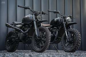 Custom Triumph Scrambler 400 X and Speed 400 by K-Speed