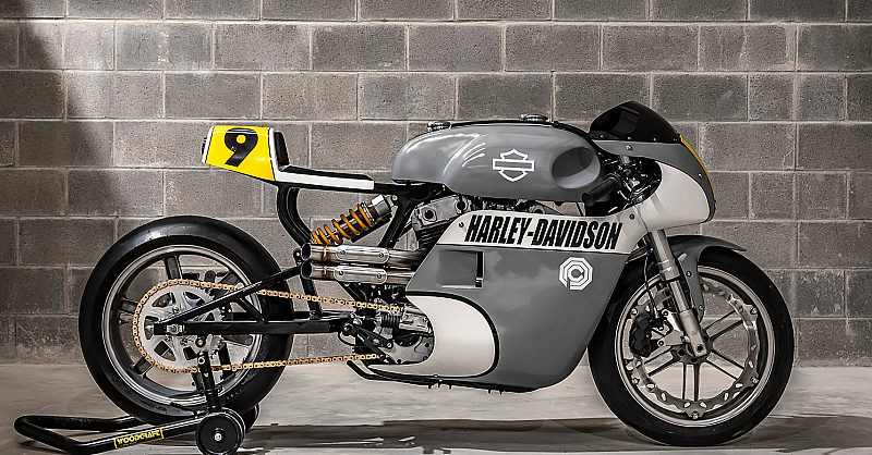 Mad Science: A Harley Sportster Grand Prix racer by a nuclear chemist…