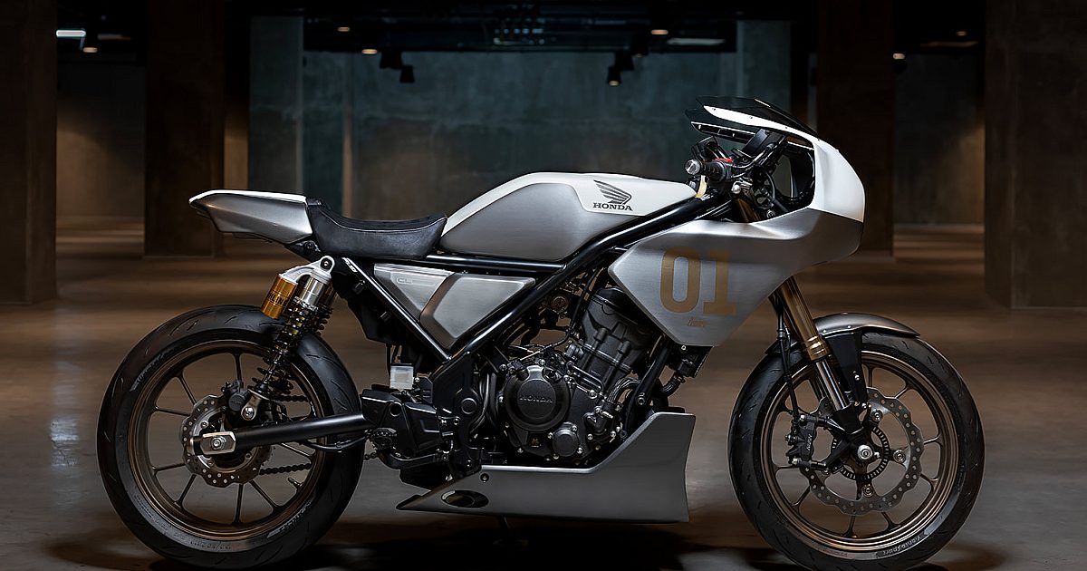 Stone-cold killer: A Honda CL250 café racer with 3D-printed bodywork…