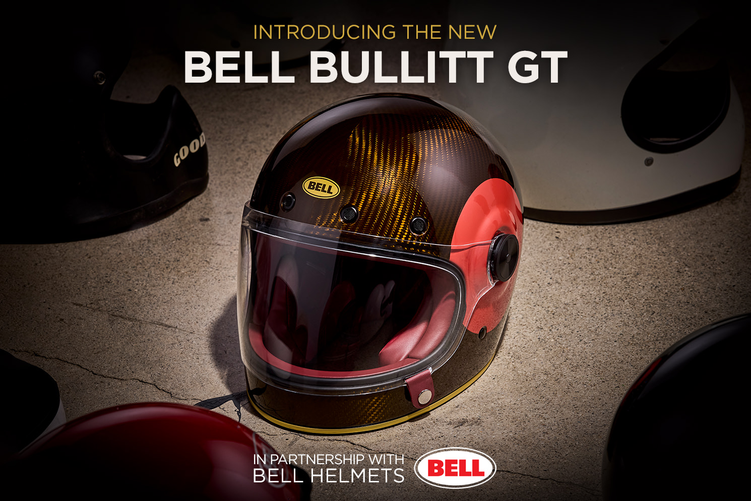 bell bullitt helmet nz - Carbon RSD Player To pay homage to the glory days of motorsport Bell Helmets NZ