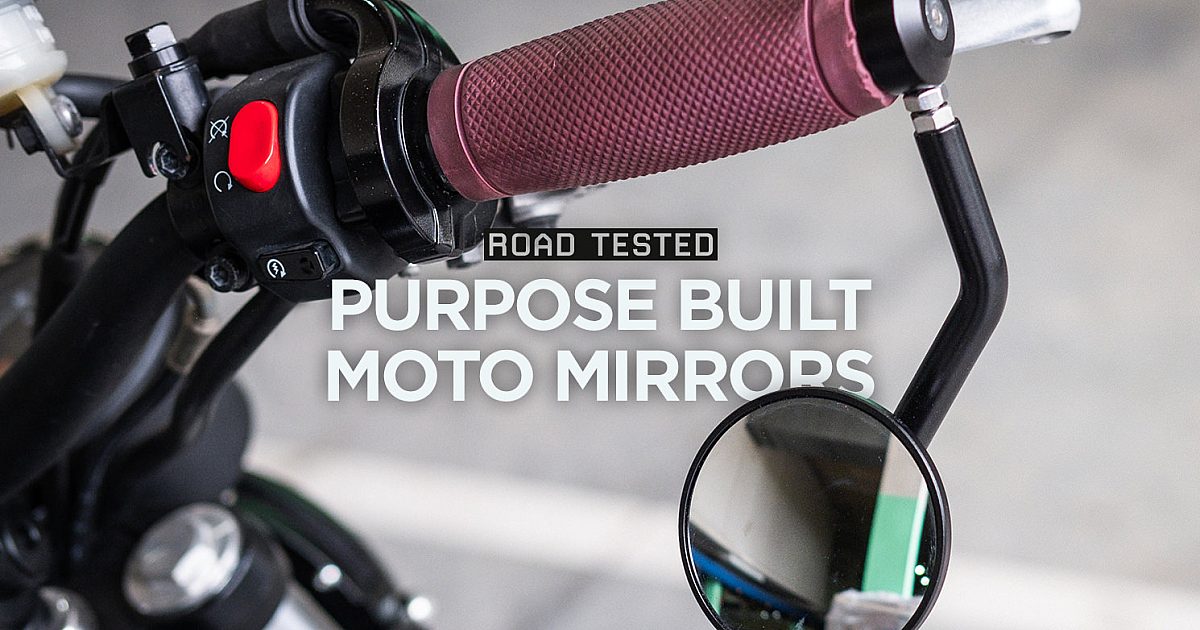 Road Tested Purpose Built Moto S Scrambler Bar End Mirrors Bike