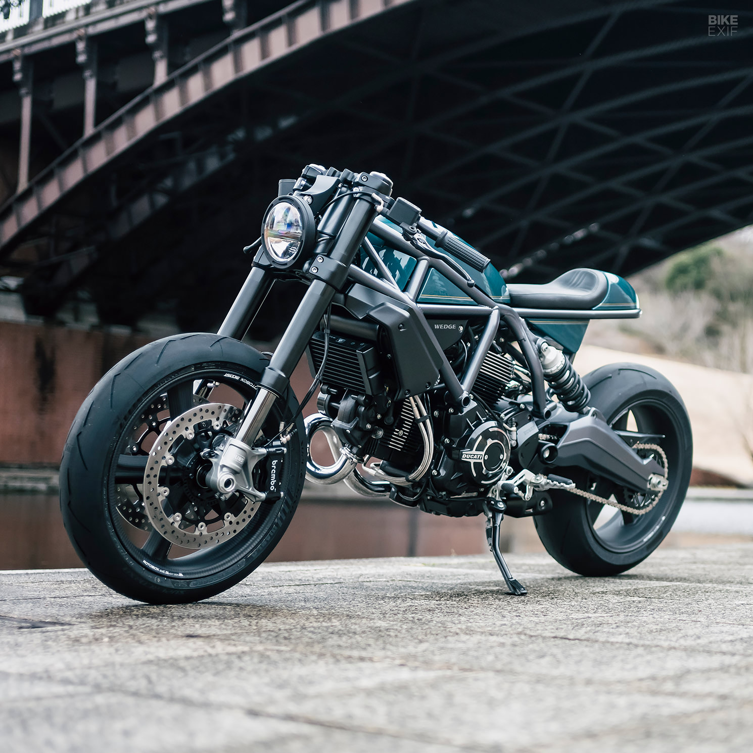 Smooth Wedge Racer New Life: Wedge Turns the Ducati Scrambler 1100 into a Café Racer