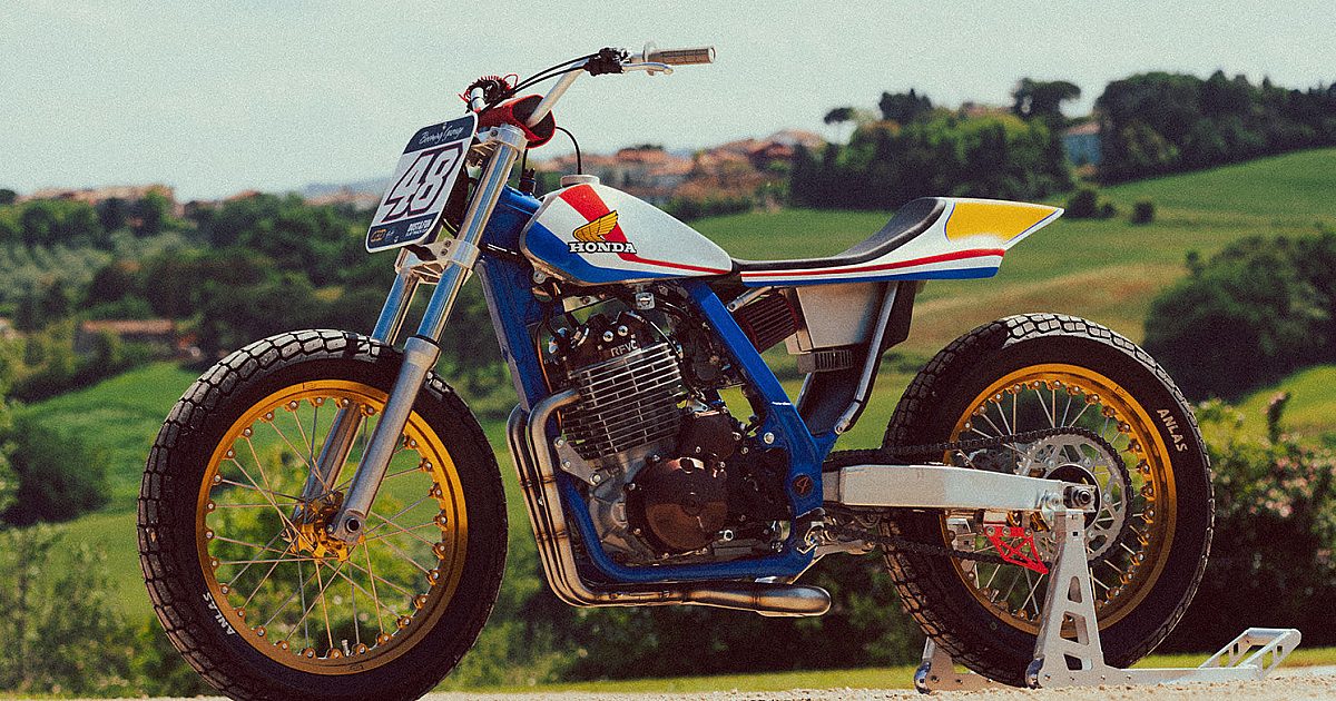 Go Fast, Turn Left, F* Brakes: A Honda Dominator Flat Tracker from…