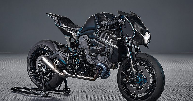 DUCATI ブラックシート ストライプデザイン Ducati スクランブラー 本革シート ブラック モーターロック | バイク