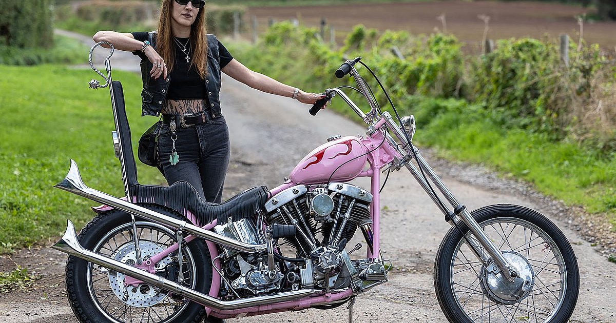 Cotton Candy Dreams: A 1977 Harley Shovelhead Chopper… | Bike EXIF