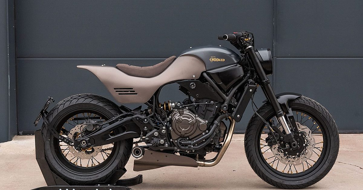Bronzed Beauty: A Lithe Yamaha XSR700 Street Tracker by… | Bike EXIF