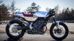 Fantic Caballero Scrambler 700 café racer conversion by 46Works, Japan