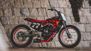 Royal Enfield Guerrilla 450 flat tracker by Cheetah, Tokyo